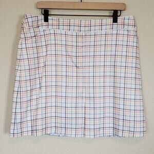 TAIL White Label Plaid Tennis Golf Skort Women's 14 Active Outdoor